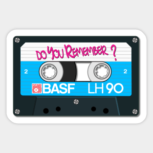 Vintage Audio Tape - BASF - Do You Remember? Sticker